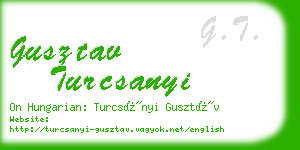 gusztav turcsanyi business card